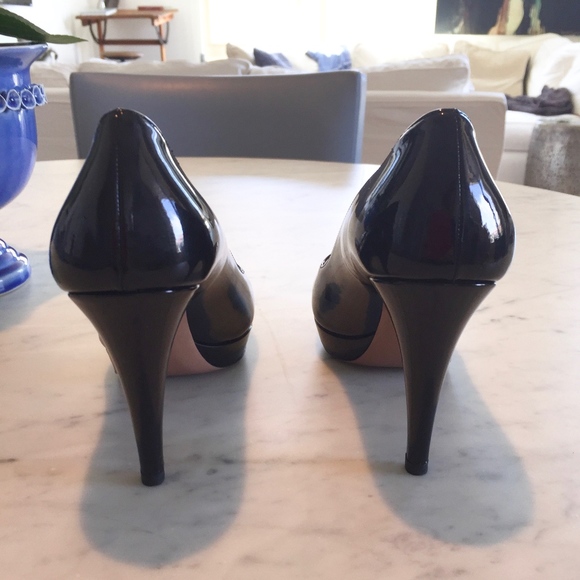 Prada Patent Platform Pumps - Picture 3 of 6